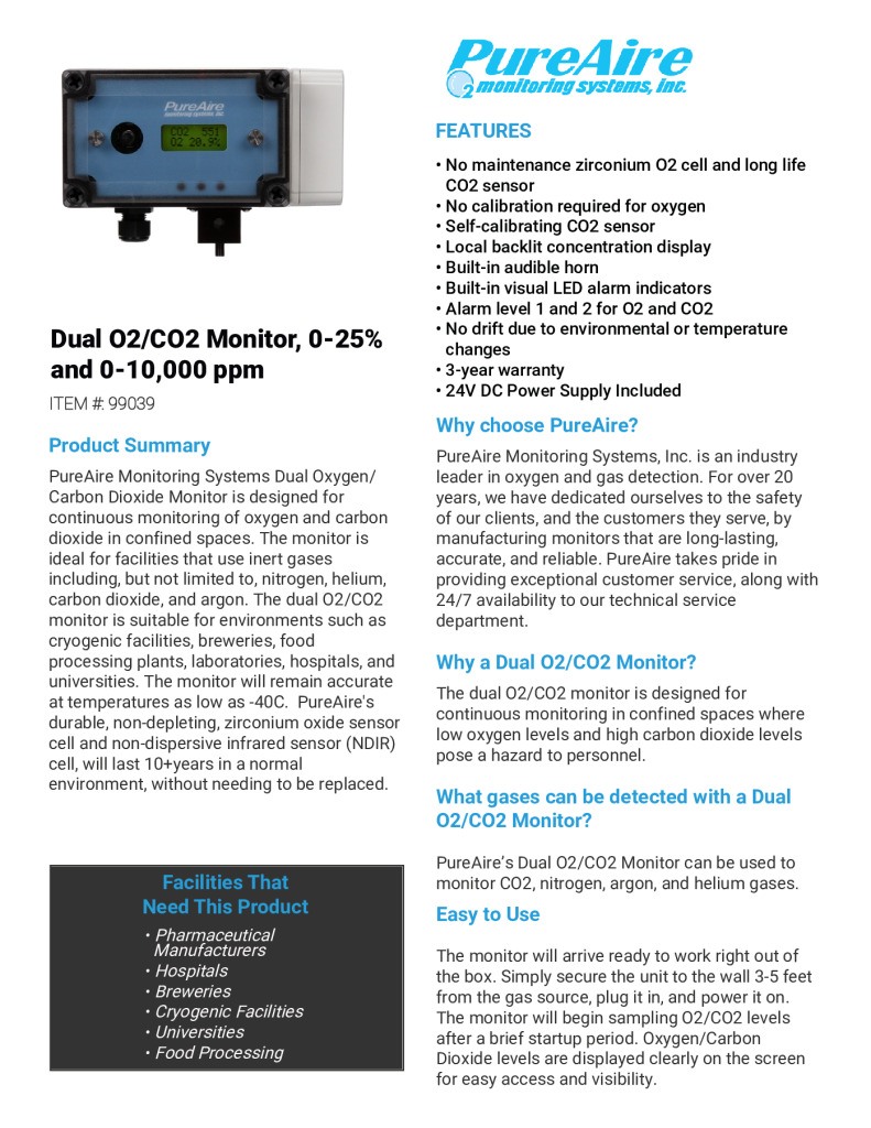 thumbnail of 99039 Dual O2 CO2 Monitor