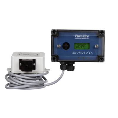 PureAire oxygen monitor with remote sensor nitrogen