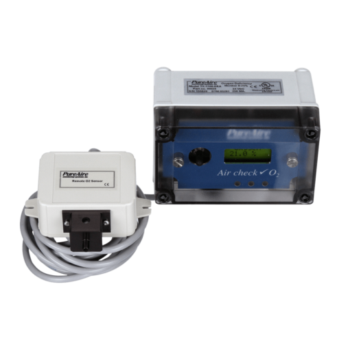 PureAire O2 deficiency monitors with remote sensor 0-25%