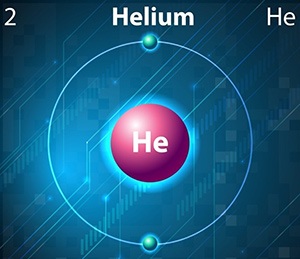 Helium gas